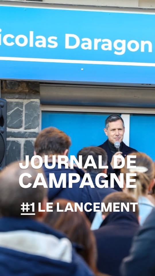 Lancement de campagne : Merci de votre accueil chaleureux et de vos nombreux encouragements lors de cette première séquence. Je compte sur vous !